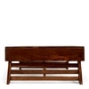 Bradford Sheesham Wood Contemporary Square Foldable Coffee Table In Natural Teak Finish