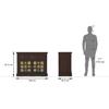 Azul Solid Wood Sideboard in Brushed Walnut Finish