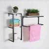 Claymint metal wall shelf