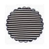 Jaipur Rugs Striped Wool 6x6 Feet Ebony And White Dhurrie Carpet For Living Room And Home