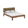 Seaside Solid Wood Queen Size Non Storage Bed In Provincial Teak Finish
