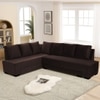 Melo 3 Seater Fold Out Sofa cum Bed  in Brown Colour