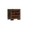 wollman Solid Wood Bedside Table in Teak Finish