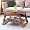 Alison Sheesham Wood Coffee Table In Teak Finish