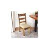 Newport Sheesham Wood   Dining Chair in Jute Beige     TEAK FINISH
