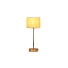 off-white cotton with Metal Gold Table Lamp