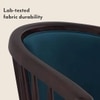 Bella Lounge Chair Finish Mahogany Night Blue Velvet Colour