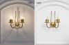 Elena Brass Double Shade Wall Light