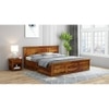 Stainfleld Sheesham Wood King Size Bed Drawer Storage Honey OakOak Finish (72 x 78 inches)
