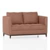 Florence Premium 2 Seater Fabric Sofa in Mocha Mouse Velvet Colour