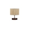 Bosco Round Bamboo Table lamp with Brown Base