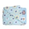 Blue Foral Comfoter Reversible Cotton Feel 350 Gsm Double Bed 240 X 220 Cms