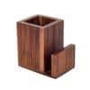 Teak leaves cutlery holder small (4.5x3x4.5)
