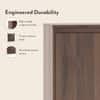 Webster 32 Pair Shoe Rack in Classic Walnut Finish
