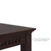 Fidora 6 Seater Dining Table In Mahogany Finish