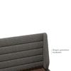 Taarkashi Solid Wood Queen Size Non Storage Bed In American Walnut Finish