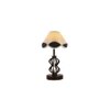 Willa Vintage Multicolor Shade Table lamp with Iron Base