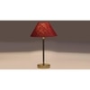 Maroon Jute with Metal Gold Table Lamp