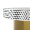 Aina Inlay Coffee Table In Matt Gold Finish