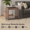 Ally Engineered Wood Side Table in Classic Walnut Finish