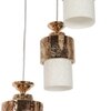 Eliante Cluster Hanging Lights Mild Steel & Glass Material Gold & White Finish