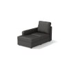 Apollo Compact Sofa (Colour : Steel, Cushion : Soft, Back Type : High Back, Seating Capacity : Left Aligned 2 Seater + Left Aligned Chaise + Ottoman)
