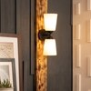 Houghton 2 Glass Wall Light By Shoppeefry