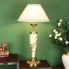 Alf White Cotton Shade Table Lamp