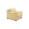 Farina 1 Seater Half Leather Sofa in Cream Colour