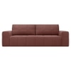 Riyab 3 Seater Fold Out Sofa Cum Bed In Pink Colour