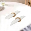 Metalsmith Metal Napkin Ring Set of 2 Gold Finish Dining Table Accessory