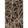 Jaipur Rugs Geometric Wool And Viscose 5x8 Feet Tobacco And Tan Hand Tufted Rug Carpet