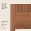 Toledo Solid Wood Queen Size Bed Without Storage (Amber Walnut Finish)