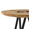 Capella Solid Wood Side Table in Natural Finish
