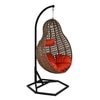 Jungfrau Wicker Swing In Brown And Beige Color