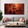 The Castle Decor Jai Maa Durga Wall Painting Wooden Framed 27x48 Inch