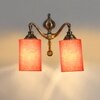 Devansh Metal Electric Wall Light in Orange Colour with Orange Shade Count of 2 Lights