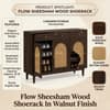 Flow Sheesham Wood  Shoerack In Provincial Teak Finish