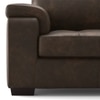 Trissino 3 Seater Luxury Italian Leather Sofa In French Roast