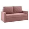 Kaylo Velvet 2 Seater Sofa in Peach Color