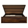 Vrinda Solid Wood Queen Size Bed In Hydraulic Storage Bed In Provincial Teak Finish