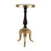 Markus Drink Metal Side Table in Gold & Black Colour