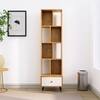 Hexa Engineered Wood Bookshelf Multipurpose Storage Rack in Giant Wood and Frosty White