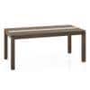 Atlas Crest Solid Wood 6 Seater Dining Table with 6 Meryl Lounge Chair