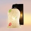 Devansh Solid Wood Electric Wall Light in Brown Colour with Multi Shade Count of 1 Light