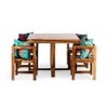 Kingston Sheesham Wood Accent 4 Seater Dining Table