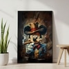 The Castle Decor Luxury Mafia Cartoon Wall Art Framed Painting 20x30 Inch
