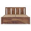 Durban Solid Wood King Size Non Storage Bed In Teak Finish