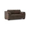 Trissino 2 Seater Luxury Italian Leather Sofa In French Roast Colour