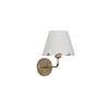 Sadie Shine Brass Metal Wall Light with Scalloped Shade